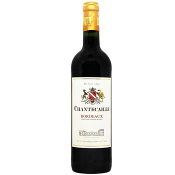 Вино GVG Chantecaille Bordeaux Rouge червоне сухе 12,5% 0,75л - купити, ціни на Auchan - фото 1