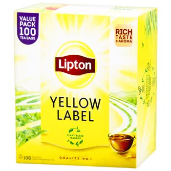 Lipton Yellow Label Black Tea 2g*100pcs - buy, prices for ULTRAMARKET - photo 1
