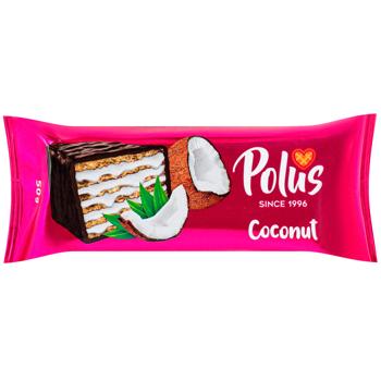 Торт шоколадно-вафельный Polus кокос 60г - купить, цены на Эпицентр FOOD - фото 1