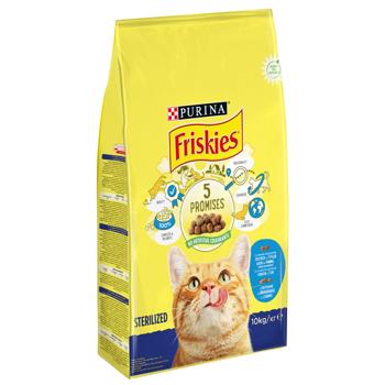 Корм сухий Friskies Sterilized з лососем, тунцем та овочами для стерилізованих котів 10кг - купити, ціни на MasterZoo - фото 2