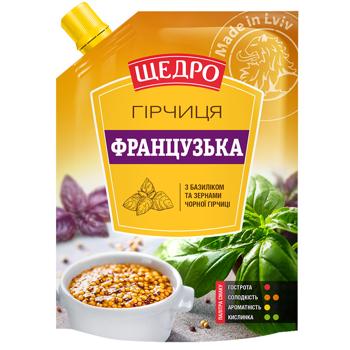 Shchedro French mustard 120g - buy, prices for ULTRAMARKET - photo 1