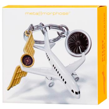 Брелок Metalmorphose Travel Pilot Airplane, Badge & Engine - купить, цены на WINETIME - фото 1