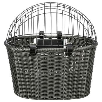 Trixie Front Bicycle Basket корзина на велосипед для собак 44x41x34 см - антрацит - купить, цены на MasterZoo - фото 1