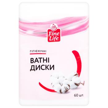 Диски ватные Fine Life гигиенические 60шт