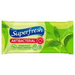 Серветки вологі Superfresh антибактеріальні 15шт