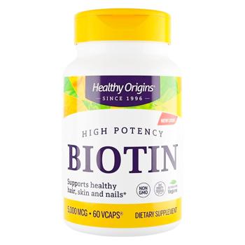 Healthy Origins Biotin 5000mcg 60 capsules