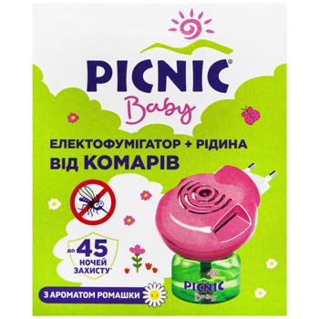 Picnic Baby Electrofumigator With Mosquito Repellent Liquid 30ml 45 Nights - buy, prices for Auchan - photo 2