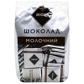 Шоколад молочний Rioba порційний 50шт 250г - купити, ціни на METRO - фото 2