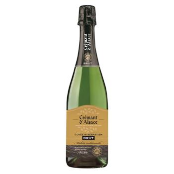 Вино ігристе Expert Club Cremant Blanc Brut біле сухе 12% 0,75л