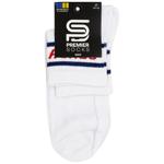 Premier Socks Men's Quarter Crew Socks s.25, 27, 29 White