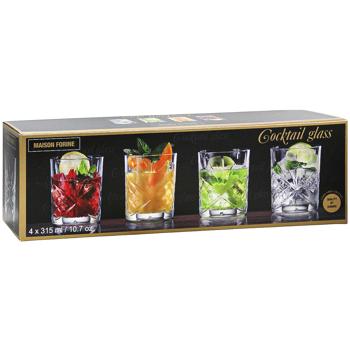Набір склянок Maison Forine для коктейлів 315мл 4шт - купити, ціни на Auchan - фото 2