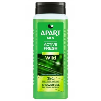 Гель для душу Apart Men Active Fresh Wild 500мл - купити, ціни на КОСМОС - фото 1