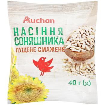 Семечки подсолнуха Auchan лущеные жареное 40г