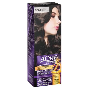 Acme Color Cream-dye for Hair Exp dark chocolate 3/74 50ml - buy, prices for Vostorg - photo 1