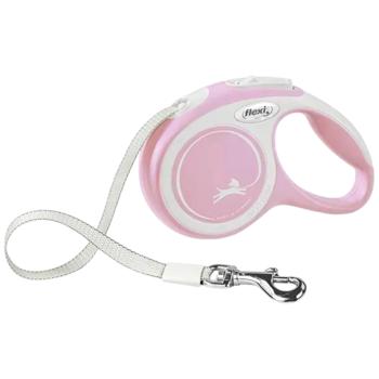 Поводок-рулетка Flexi New Comfort с лентой XS до 12кг 3м розовый - купить, цены на MasterZoo - фото 1