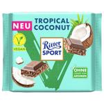 Шоколад молочный Ritter Sport с кокосом веганский 100г