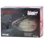 Креветки тигрові Fisherman's Choice чорні з головою свіжоморожені 6/8 800г