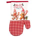 Рукавичка Ardesto Christmas Gingerbread червоний 18х30см