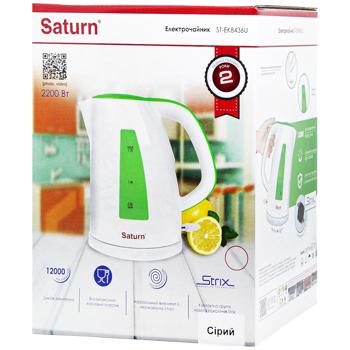Електрочайник Saturn Grey ST-EK8436U - купити, ціни на Auchan - фото 1