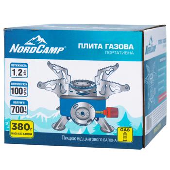 Плита газовая NordCamp NC01100 портативная - купить, цены на КОСМОС - фото 1