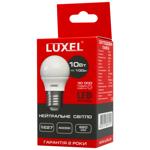 Лампа Luxel LED нейтральне світло 10Вт G45 E27 4000К 058-NЕ