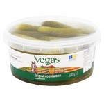 Огірки Vegas корнішони мариновані 350г