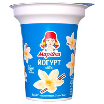 Mariyka Vanilla Flavored Yogurt 4% 260g - buy, prices for EKO Market - photo 1