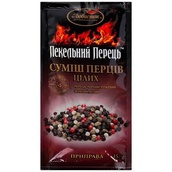 Приправа Любисток смесь перцев целых 15г - купить, цены на Торба - фото 1