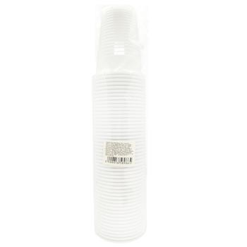White Plastic Cups 200ml 50pcs - buy, prices for Tavria V - photo 1