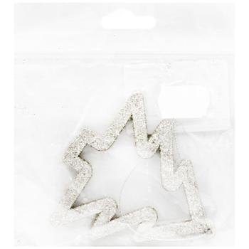 Прикраса новорічна підвіс Ялинка 9*9 см - купити, ціни на МегаМаркет - фото 3