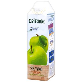 Нектар Світанок яблучний освітлений 0,95л - купити, ціни на Чудо Маркет - фото 1