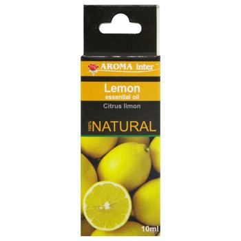 Олія ефірна Aroma Inter Лимон 10мл - купити, ціни на КОСМОС - фото 1