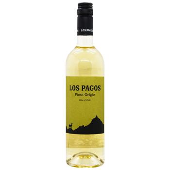 Los Pagos Pinot Grigio White Dry Wine 12% 0.75l - buy, prices for METRO - photo 1