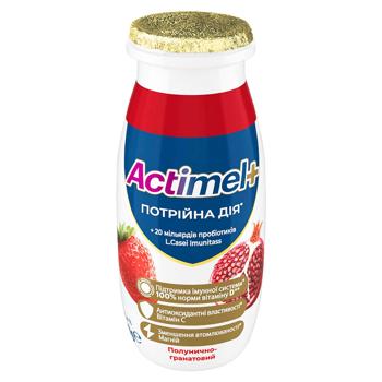 Продукт кисломолочний Actimel полунично-гранатовий 1,4% 100г - купити, ціни на ЕКО Маркет - фото 1