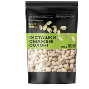Фісташки смажені солоні 120г ТМ Nuts Eat - купить, цены на Эпицентр FOOD - фото 1