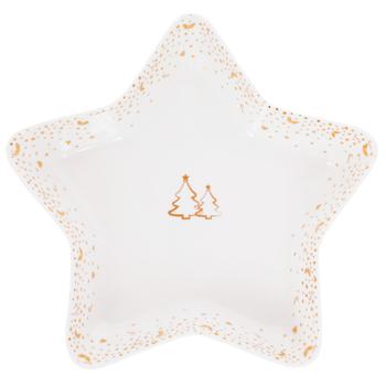 Bona Di Winter's Tale Porcelain Star Shaped Dish 28cm - buy, prices for WINETIME - photo 1