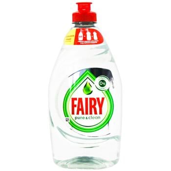 Средство для мытья посуды Fairy Pure & Clean 450мл - купить, цены на Идеал - фото 1