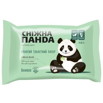 wet toilet paper snizhna panda bamboo 48pcs Ukraine