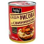 Каша рисова hapay! зі свининою 340г