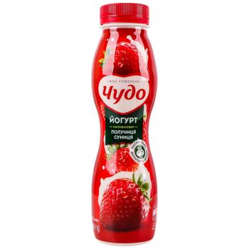 Йогурт Чудо клубника-земляника 2,5% 260г - купить, цены на КОСМОС - фото 1