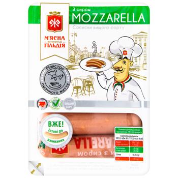 Сосиски Мясная Гильдия С сыром Mozzarella высший сорт 285г