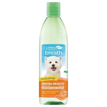 Добавка у воду TropiClean Fresh Breath для гігієни ротової порожнини та покращення стану шкіри та шерсті собак 473мл - купити, ціни на MasterZoo - фото 1