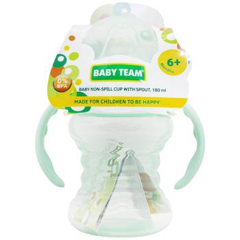 Поильник-непроливайка Baby Team со спраутом 180мл в ассортименте - купить, цены на - фото 2