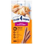 Ласощі для котів Club 4 Paws Sticks палички з качкою та яловичиною 3шт*5г