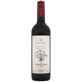 Вино Listillo Tempranillo красное сухое 11% 0,75л - купить, цены на МегаМаркет - фото 1