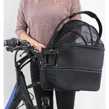 Trixie Basket for Bicycle Handlebar корзина на велосипед для собак 41x47x29 см - чорний - купить, цены на MasterZoo - фото 7