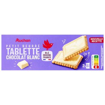 Auchan Cookies in White Chocolate 150g