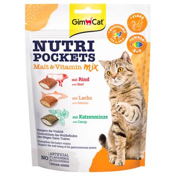 GimCat Nutri Pockets Multivitamin Mix Cat Snack 150g - buy, prices for - photo 1