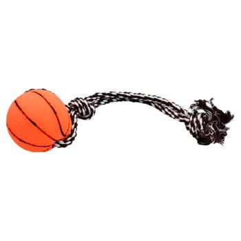 Basketball Ball with Double Rope Toy for Dogs 33cm