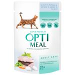 Optimeal Wet Food with Cod and Vegetables for Cats 85g